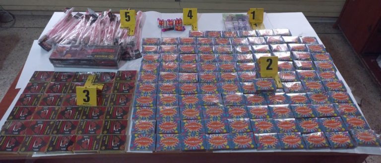 Opérations de sécurité coordonnées : Saisie de quantités massives de pétards et d'engins pyrotechniques
