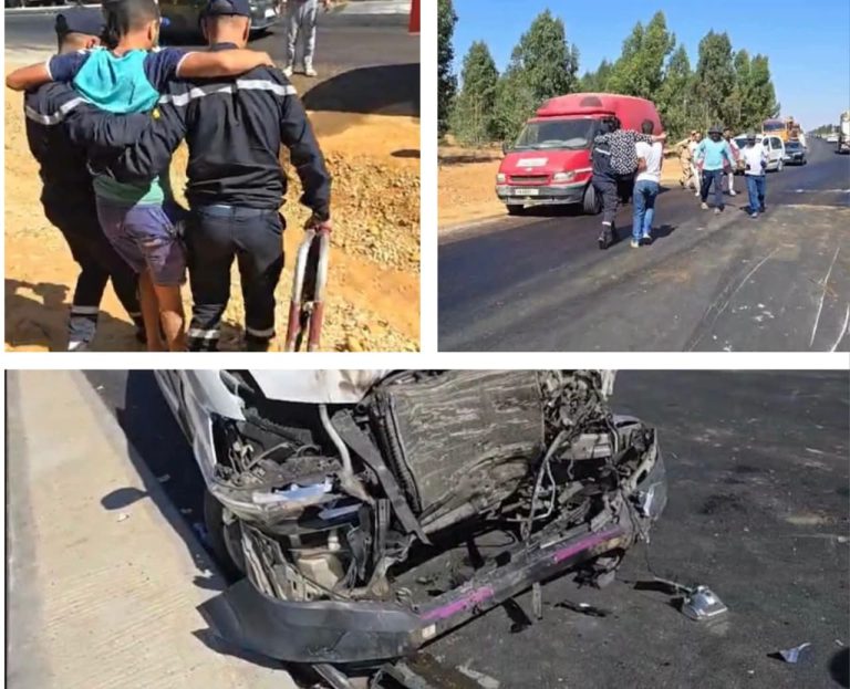 Plus de 20 blessés dans un accident de la route entre Sidi Slimane et Sidi Yahya El Gharb
