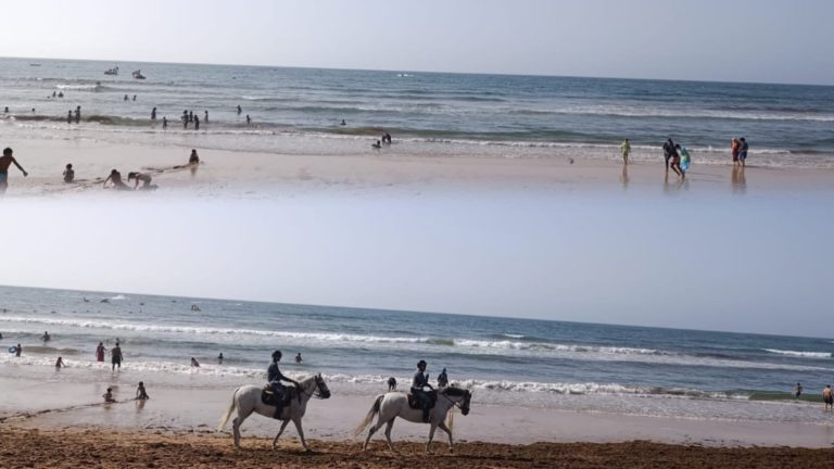 Plage de Bouznika.. sable doré, sécurité et absence d'installations sanitaires