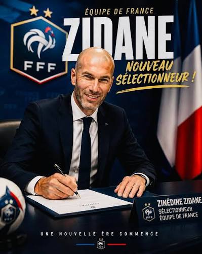 Zinedine Zidane nouveau sélectionneur de l’équipe de France