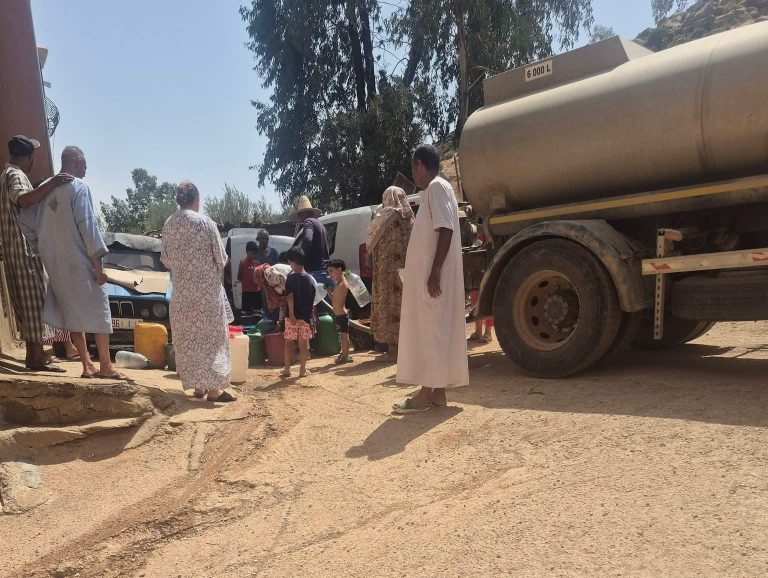 La souffrance continue.. des milliers de familles à Moulay Bouazza, Khenifra, attendent le retour de l'eau