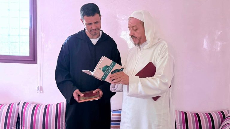 Jamal Sellami invité de l'école ancienne de Tazroualt dans la province de Tiznit