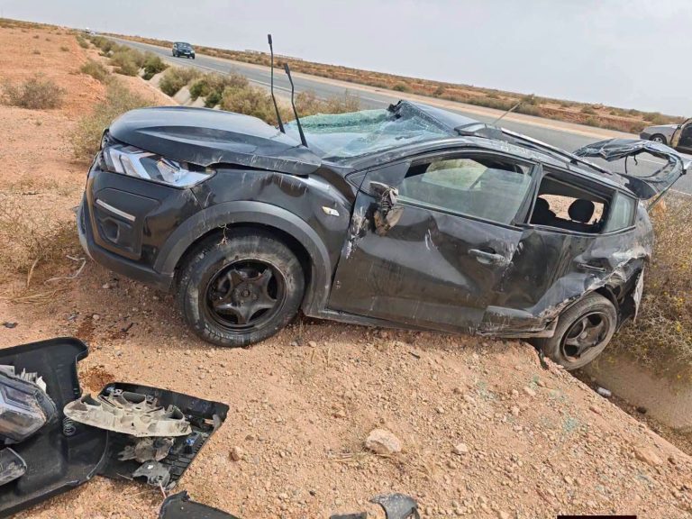 Tiznit.. Un accident de voiture sur l'autoroute fait deux blessés