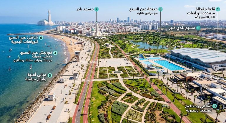 Casablanca renforce ses infrastructures sportives avec une grande salle couverte en prévision de la Coupe du Monde 2030
