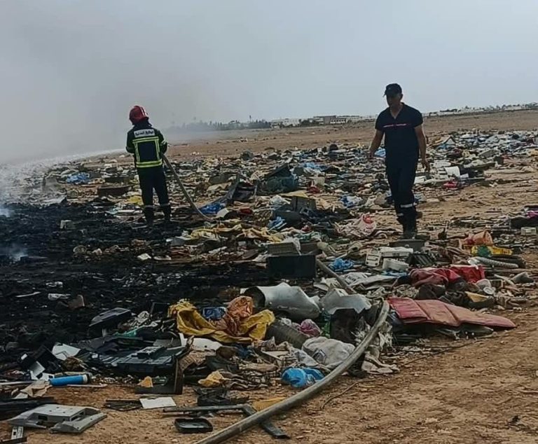Jerada.. Un incendie au marché des ferrailles «LFRAY» mobilise les services compétents
