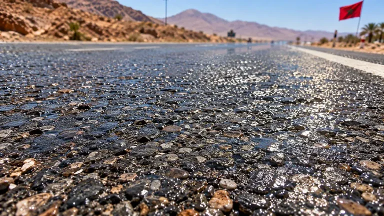 Le Maroc teste une nouvelle solution contre les fortes chaleurs : des trottoirs qui absorbent l'eau de pluie et refroidissent les rues