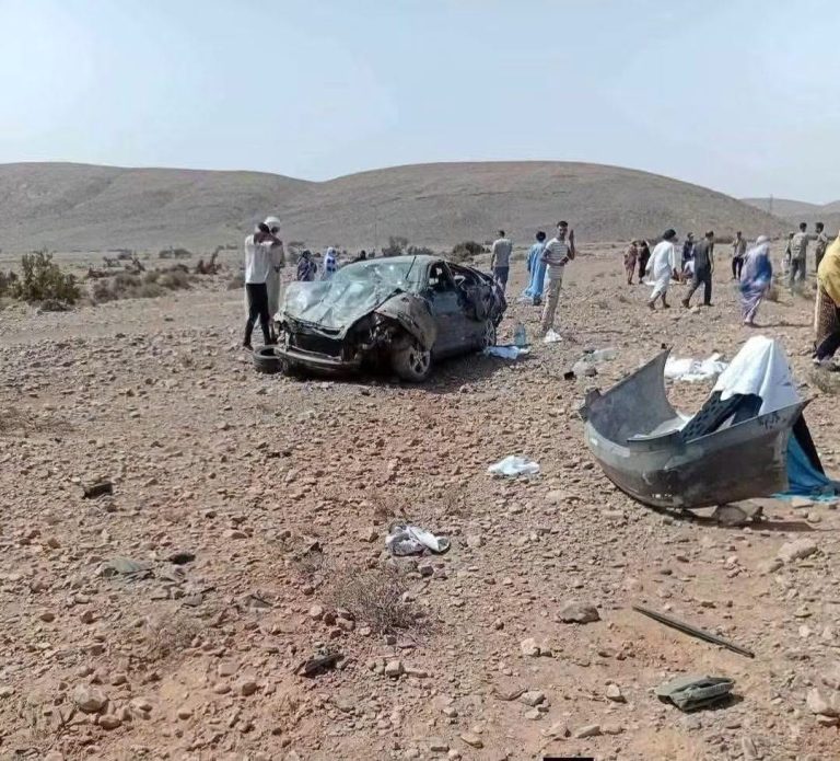 Deux femmes tuées et deux autres blessées dans un terrible accident de la route sur la route de Guelmim et Assa