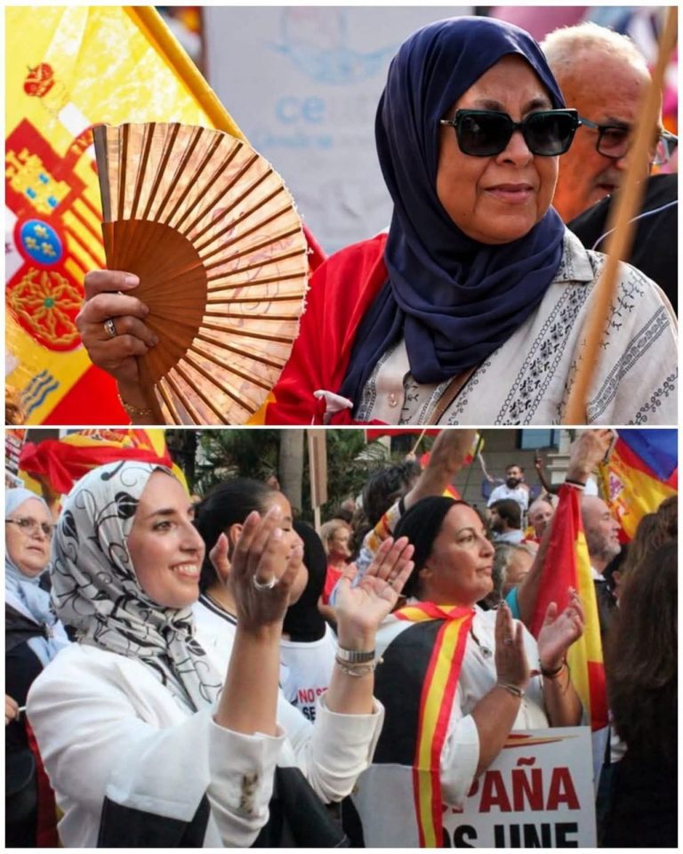 Des Marocains de la diaspora participent à des manifestations espagnoles à Madrid, où le drapeau marocain a été déchiré