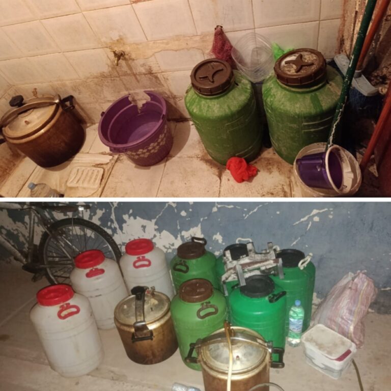 Laâyoune : Arrestation d'un quinquagénaire et saisie de 315 litres de Mahia et 7 kilogrammes de Kif