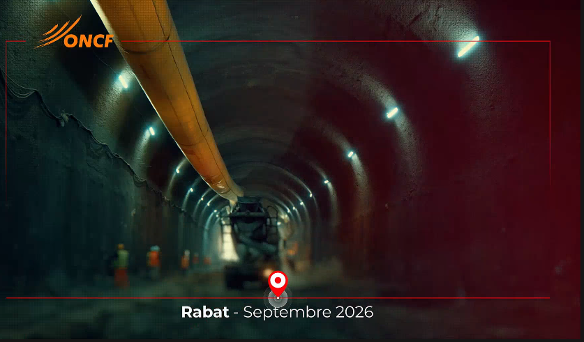 Le Bureau National des Chemins de Fer révèle l'avancement des travaux du tunnel ferroviaire sous Rabat