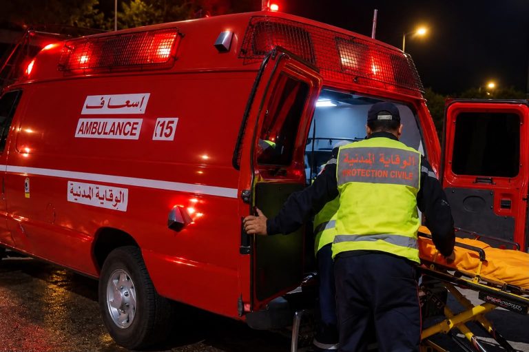Tanger.. Un camion de ciment écrase 9 voitures à Al Aouama et fait des blessés graves