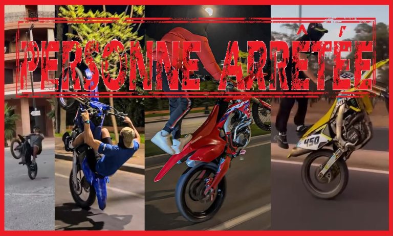 Conduite acrobatique et mise en danger de la sécurité des citoyens conduisent à l'arrestation d'une personne à Marrakech