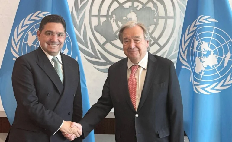 Lors d'une rencontre avec Bourita, Guterres transmet ses salutations au Roi et salue le rôle onusien du Maroc