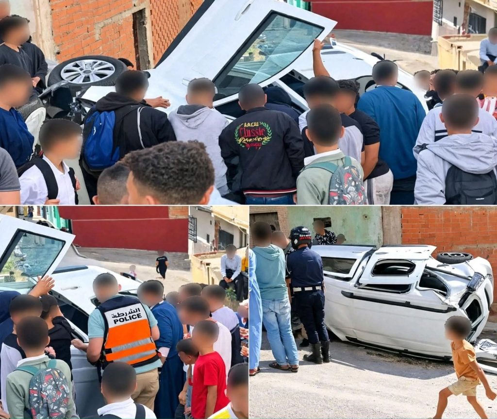 Tétouan.. Un conducteur de voiture perd la vie après avoir percuté le mur d'une maison dans un terrible accident