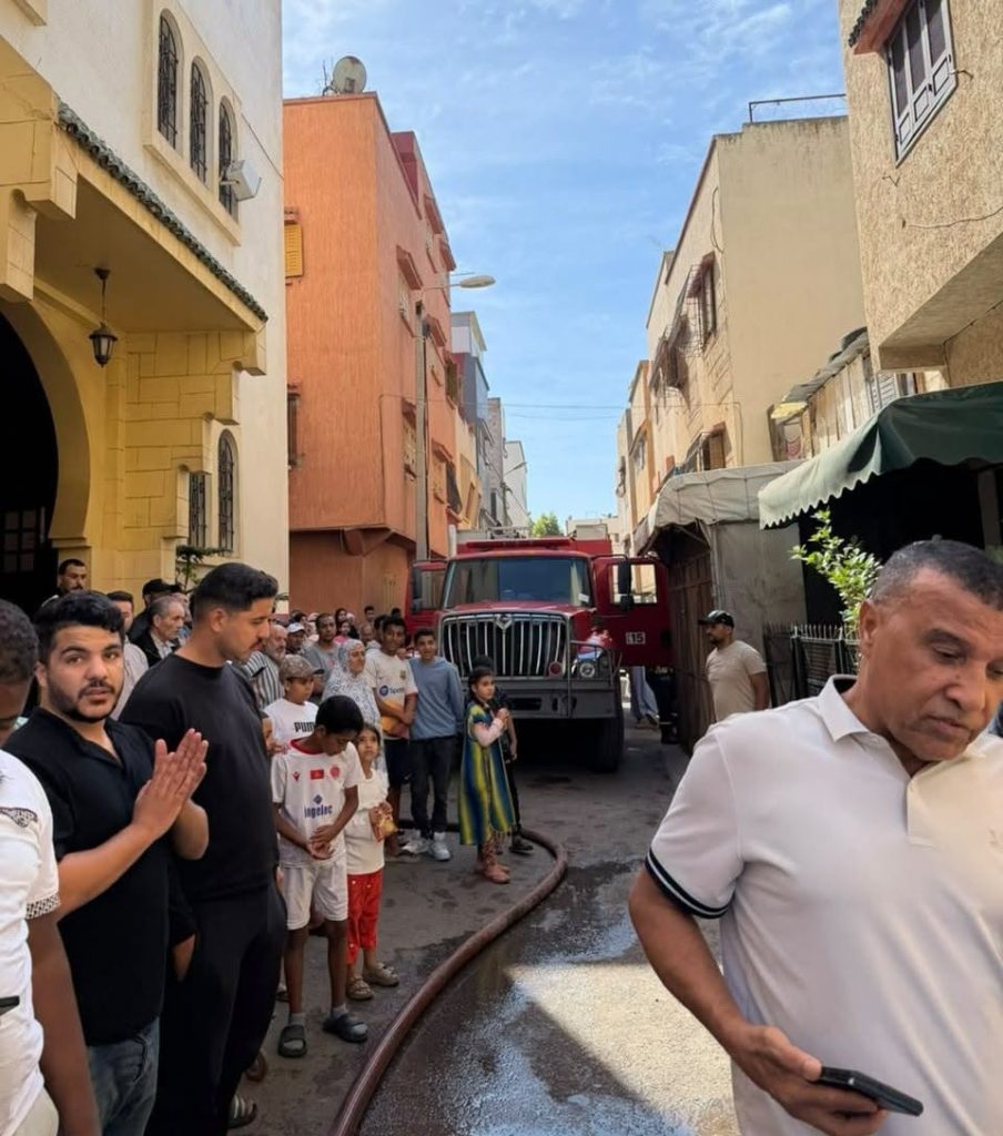 Incendie dans une maison du quartier Al Rahma à Salé