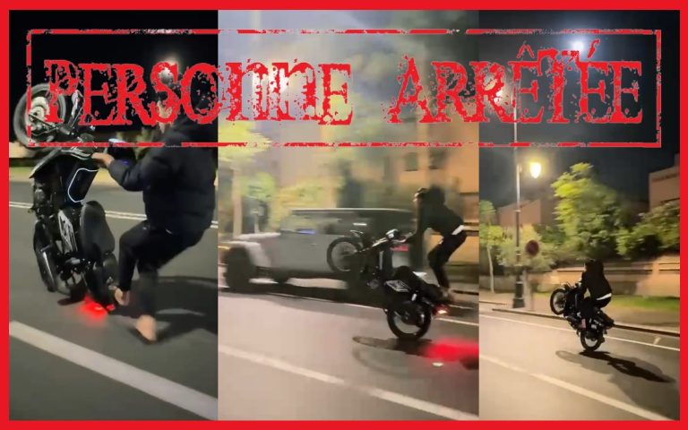 Conduite acrobatique mène à l'interpellation d'un individu à Marrakech