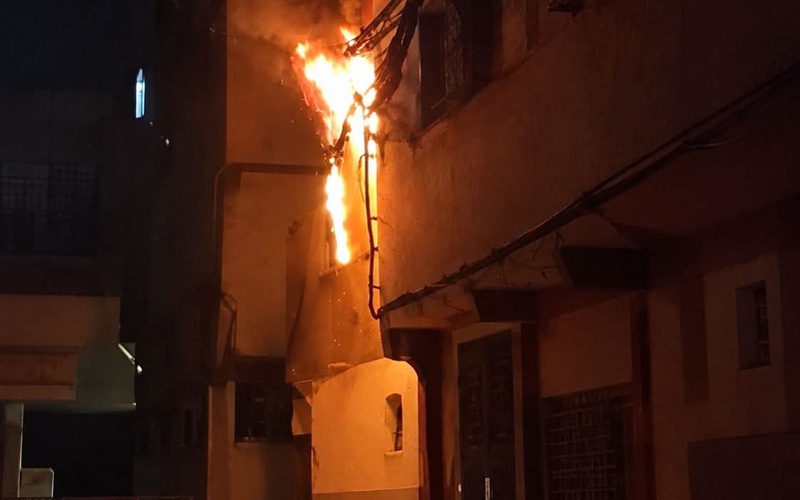 Sla.. Un incendie à la façade d'une maison dans le village Oulad Moussa provoque des pertes matérielles