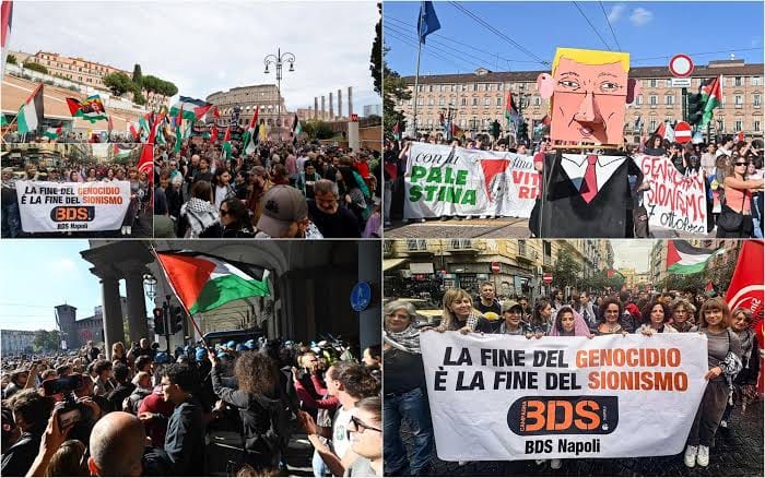 Italie.. des manifestations dans plus de 50 villes pour exiger la fin de la guerre à Gaza