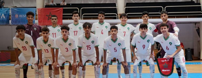 Futsal U19 (préparation): victoire étriquée du Maroc face au Portugal