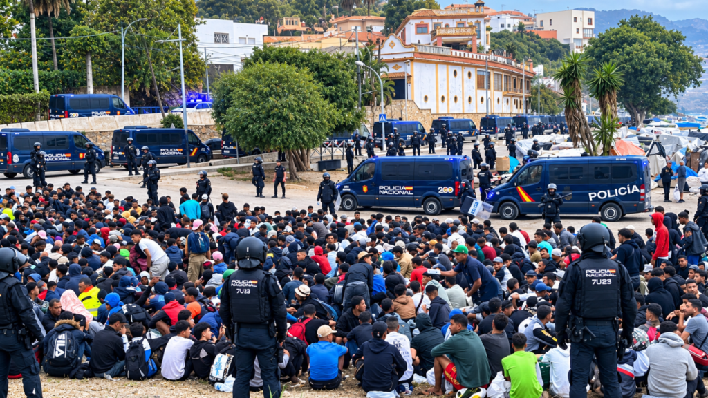 Ceuta occupée : évacuation de la moitié du camp « Trampoline », des migrants retournent volontairement dans leur pays